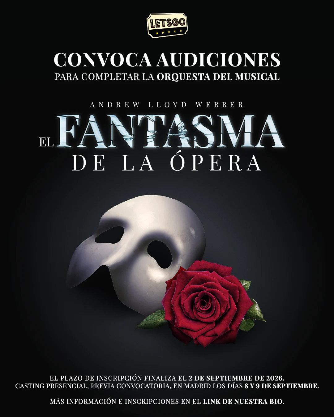 Orquesta el Fantasma de la Ópera 2026